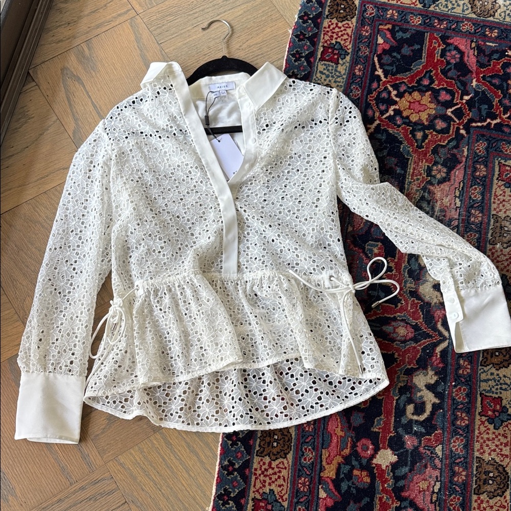 Elegant White Lace Blouse